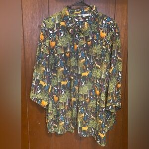 Animal Pattern Blouse